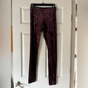 H&M Deep Purple Velvet Blouse